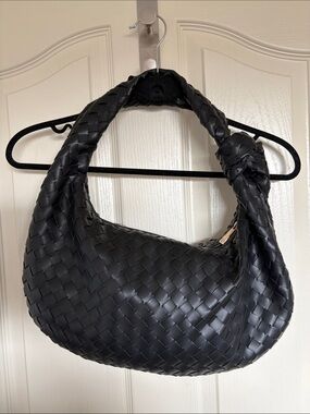 Call It Spring Black Woven Hobo Bag